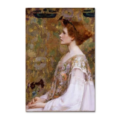 Albert Herter 'Woman With Red Hair' Canvas Art,22x32